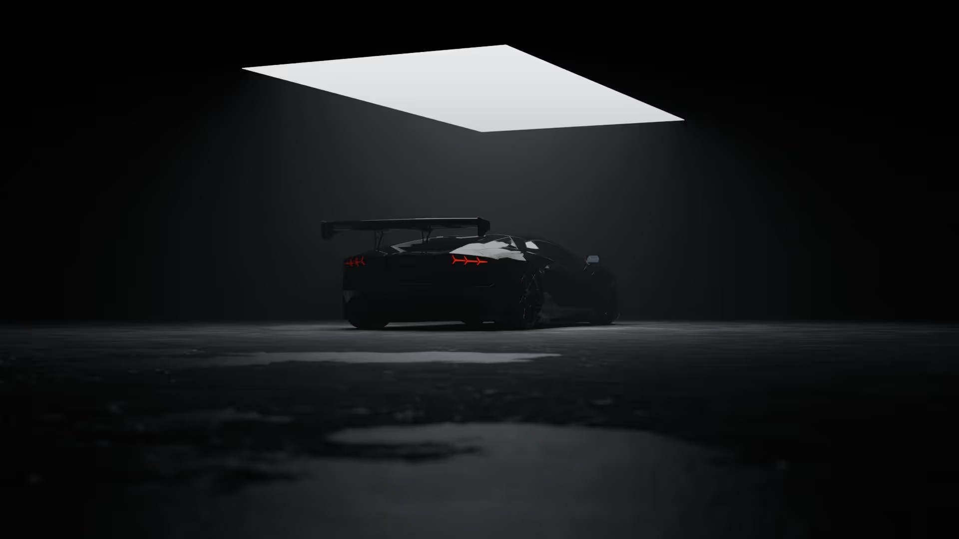 Rendu 3D automobile avec une Lamborghini